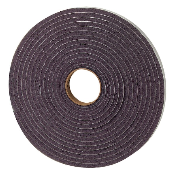 M-D Building Products 3/8in. W x 3/16in. T x 17' L Gray Foam Open Cell Weatherstrip Tape 02055 - main